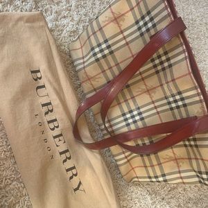 Authentic Burberry Tote with Dust Bag